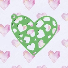 hearts pendant valentines various 3d print model - Mito3D