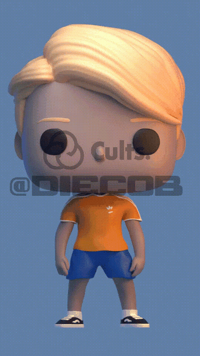 parar coração usuario funko pop arte nelson netflix miniatura diecob 3d print model - Mito3D