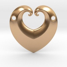 hearty pendant jewelry heart pendulous 3d print model - Mito3D
