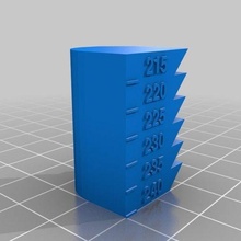 calor torre 215 240 ferramenta personalizado 3d impressão testes 3d print model - Mito3D