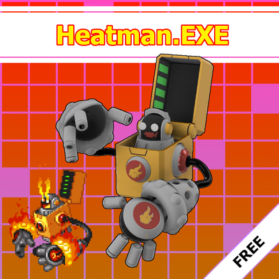 heatman exe gioco rockman exe capcom mega uomo megaman battaglia rete navi netto heatmanexe 3d print model - Mito3D