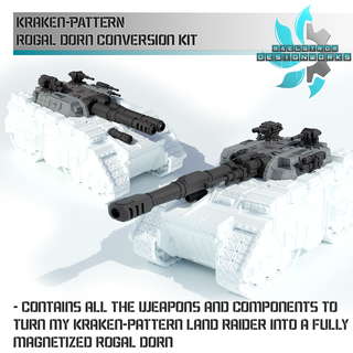 heavy battle tank kraken-pattern conversion kit 3d print model - Mito3D