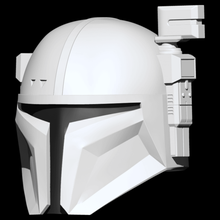 heavy infantry mandalorian helmet wearable printable stl file cosplay fashion armor star wars 3d print model - Mito3D