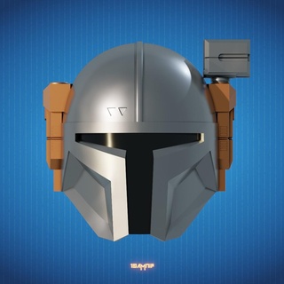 heavy infantry mandalorian helmet clone star wars beskar steel armor jedi knight sith lord stormtrooper mando mandalore cosplay equipment custom 3d print model - Mito3D