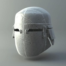 pesanti cavalieri ren casco danneggiato 3d modello di stampa gioco star wars sci-fi cosplay il costume film 3d print model - Mito3D