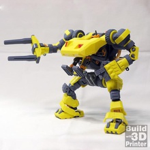 heavy loader gadget machine robot figure construction toy power action 3d print model - Mito3D