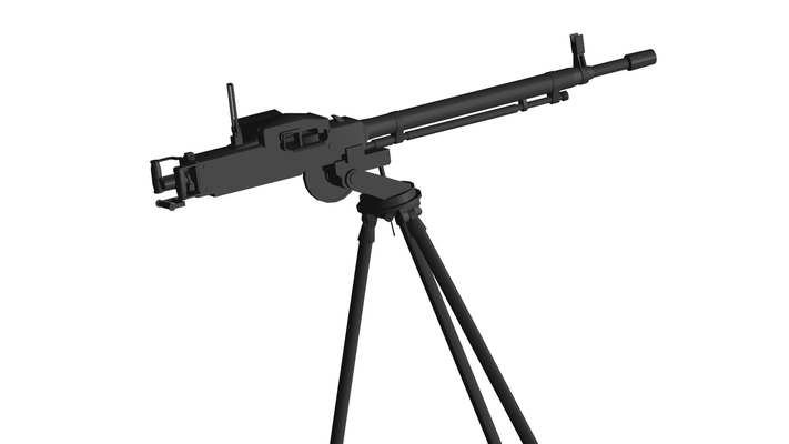 schwer maschine gewehr spiel scharfschütze pistole fohlen militär steinschloss armee ar vr automatisch waffe metaverse gatling 3d print model - Mito3D