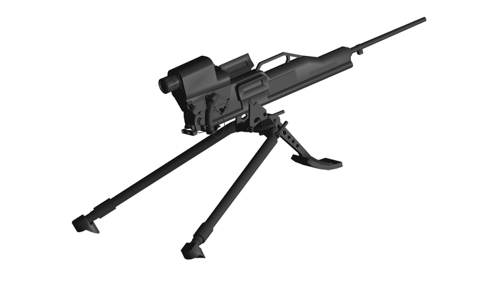 schwer maschine gewehr spiel scharfschütze pistole fohlen militär steinschloss armee ar vr automatisch waffe metaverse gatling 3d print model - Mito3D