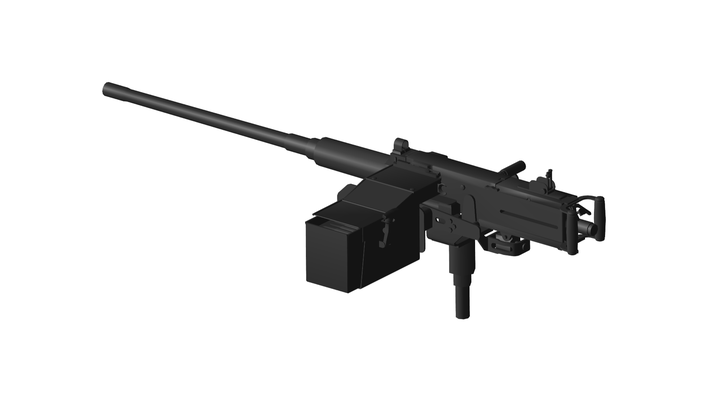 schwer maschine gewehr spiel scharfschütze pistole fohlen militär steinschloss armee ar vr automatisch waffe metaverse gatling 3d print model - Mito3D