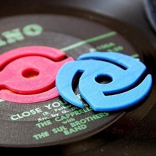 heavy rotation 45 rpm adapter various music record 3d print model - Mito3D