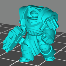 heavy seige armour 15mm fixed separated 3d print model - Mito3D
