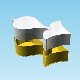 pesado teardrop shanked seta nestable caixa v1 3d print model - Mito3D