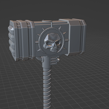 heavy thunder hammer game thunderhammer 40k space marine warhammer death company deathwatch weapon sword mace 3d print model - Mito3D
