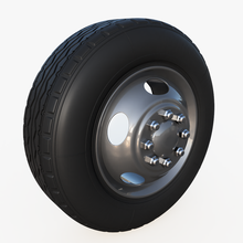 heavy truck wheel 3d print model - Mito3D