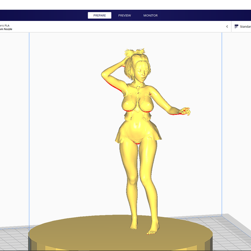 heck anime girl 3D print model - Mito3D