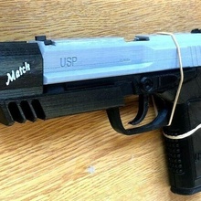 hecker koch usp match gun s 3d print model - Mito3D