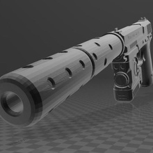 heckler koch mk 23 socom silah tabanca 45 ateşli Almanya yarı otomatik tabancası 3d print model - Mito3D