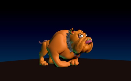 hector bulldog warner cartoon character models 3d print model - Mito3D
