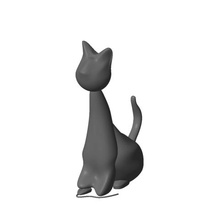 hector gato a arte stratomaker mascote animais brinquedo humor 3d print model - Mito3D