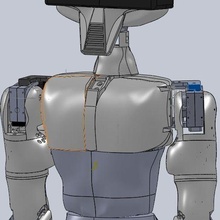 Héctor robot hombro izquierda robótica 3d print model - Mito3D