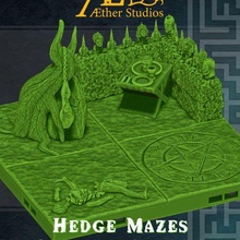 hedge mazes murder garden game horror terrain evil maze aether aetherstudios halloween scary 3d print model - Mito3D