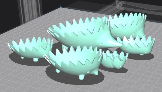 hérissons hedgedog hérissons 3d print model - Mito3D