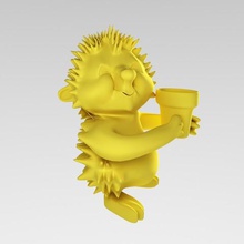 kirpi çeşitli oyuncak hayvan 3d print model - Mito3D