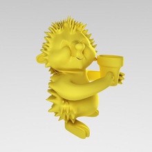 Igel verschiedene - Spielzeug Tier 3d print model - Mito3D