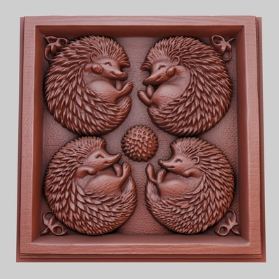 igel erhöht stacheln 3d drucker modell tier obj stl kunst 3dmodel skulptur tierwelt säugetier vogel reptil raubtier pflanzenfresser meereslebewesen natur druckbar linderung yeggi mito3d 3d print model - Mito3D