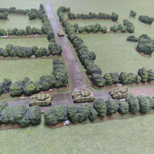 hedgerow bocage terrain 6mm & 10mm 3D print model - Mito3D