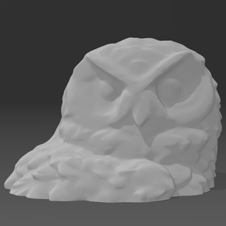 hedwig head bust harry potter harry potter hedwig  3d print model - Mito3D
