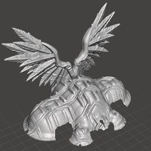 fuerte dominante guerrero alas libertad carapacho 3d print model - Mito3D