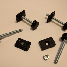 height adjustable foot m8 bolt captive nut various adjuster screw diy 3d print model - Mito3D