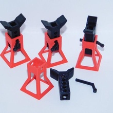 height adjustable jackstand support 1 10 traxxas axial scale cawler 3d print model - Mito3D