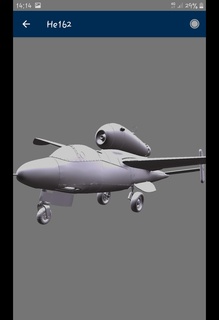 heinkel 162 luft46 wwii Rahmen Modelle 3d print model - Mito3D