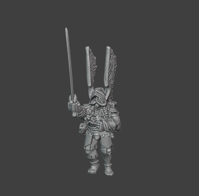 helborg on pie juego mordheim martillo viejo caballero imperio estaño metal kurt 3d print model - Mito3D