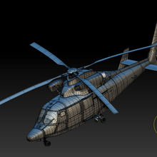 helecopter varios rotary 3d print model - Mito3D
