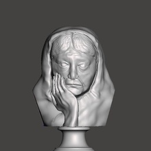 helena blavatsky buste modèle 3d art helenablavatsky la dgps teosofia théosophie 3d print model - Mito3D