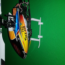 heli skid morsetto di montaggio gioco r c i veicoli trex sinergia sab goblin randomheli il monte mikado l'elicottero allineare 3d 3d print model - Mito3D