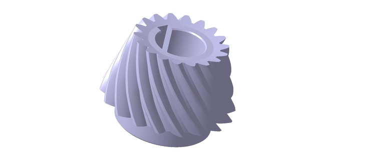 helical gear tools spareparts 3d print model - Mito3D