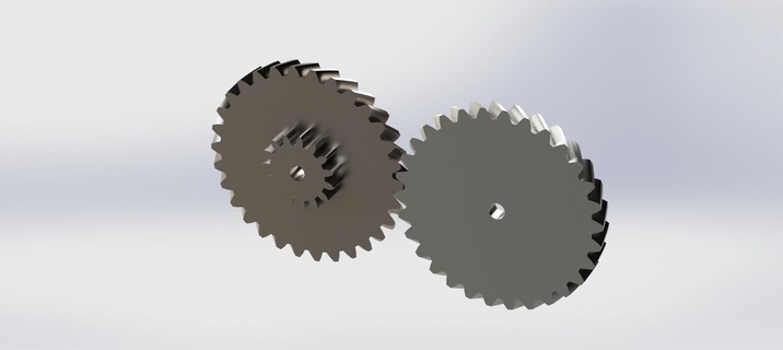 helical gearing gear mechanism mechanics engineering 3d print model - Mito3D