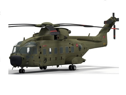 helicóptero agusta Westland aw101 3d print model - Mito3D