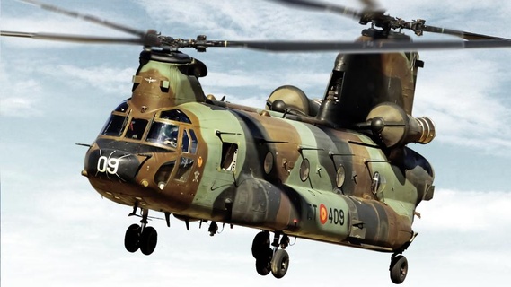 Hubschrauber ch 47 Chinook Flugzeug Spielzeug Stütze Heli planen 3d print model - Mito3D