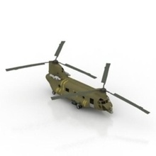 helicóptero ch-47 chinook vários chinhook vertol avião a boeing exército militar 3d print model - Mito3D