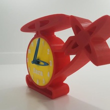 helicopter clock home 3d print model - Mito3D