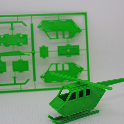hélicoptère trousse carte jouet construire 3D print model - Mito3D