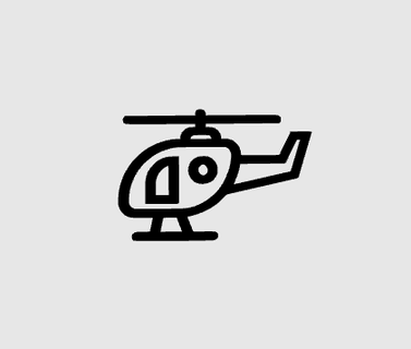 helicopter pictogram 3d print model - Mito3D