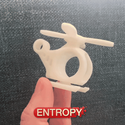 elicottero filatura agitarsi giocattolo print in place filatore supporti 3d print model - Mito3D
