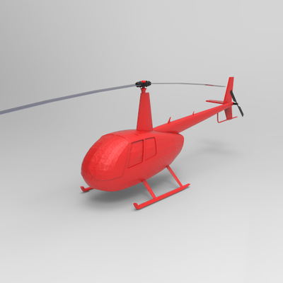 hélicoptère robinson r44 jeu avion aéromodélisme modelismo maqueta escala prototype ingénieur 3d print model - Mito3D