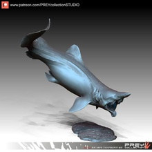 helicorpion art dragon dragons fantasy toy sculpture animal dinosaur dino shark 3d print model - Mito3D
